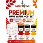 Premium Mum Yapım Hobi Seti - Parafin Wax 500 gr - 3'lü Toz Mum Boyası Seti - Kırmızı, Turuncu, Sarı BKFABPW5003KTSR