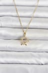 Atalier Coco Caretta Caretta Model 316L Çelik Kadın Kolye Gold 45 cm