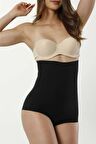 Kadın Siyah Lazer Kesim Yüksek Bel Slip Korse 2003