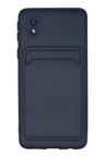 Newface Samsung Galaxy A01 Core Kılıf Kelvin Kartvizitli Silikon - Lacivert