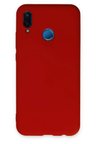 Newface Huawei P20 Lite Kılıf Nano içi Kadife Silikon - Kırmızı