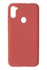 Newface Samsung Galaxy A11 Kılıf Nano içi Kadife Silikon - Kiremit