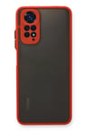 Newface Xiaomi Redmi Note 11 Kılıf Montreal Silikon Kapak - Kırmızı
