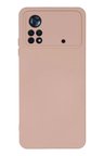 Newface Xiaomi Poco X4 Pro 5G Kılıf Nano içi Kadife Silikon - Pudra