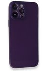 Newface iPhone 14 Pro Max Kılıf PP Ultra İnce Kapak - Mor