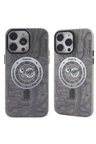 Newface Apple iPhone 14 Pro Max Kılıf Apollo Magneticsafe Desenli Kapak - Apollo Siyah - 1