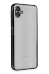 Newface Samsung Galaxy A04 Kılıf Razer Lensli Silikon - Siyah