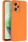Newface Xiaomi Redmi Note 12 Pro 5G Kılıf Nano içi Kadife Silikon - Turuncu