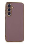 Newface Samsung Galaxy S24 Plus Kılıf Volet Silikon - Mor