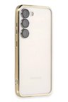 Newface Samsung Galaxy S24 Kılıf Razer Lensli Silikon - Gold