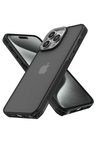 Newface Apple iPhone 15 Pro Max Kılıf Elegant Kapak - Siyah