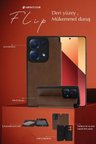 Newface Samsung Galaxy A25 5G Kılıf Flip Cover - Lacivert