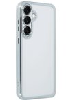 Newface Samsung Galaxy S25 Kılıf Razer Lensli Silikon - Gümüş