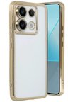 Newface Xiaomi Redmi Note 13 Pro 4G Kılıf Razer Lensli Silikon - Gold