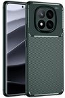 Newface Xiaomi Redmi Note 14 Pro 4G Kılıf Auto Focus Karbon Kapak - Koyu Yeşil