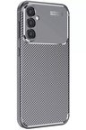 Newface Samsung Galaxy S25 Plus Kılıf Auto Focus Karbon Kapak - Gri