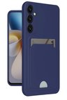 Newface Samsung Galaxy M15 Kelvin Kartvizitli Silikon - Lacivert