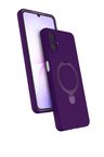 Newface Samsung Galaxy A07 4G Regal Magsafe Standlı Kapak - Derin Mor