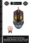 Çalışma Masası Ekipman Masaüstü Bileşeni TM-15 USB RGB Aydınlatmalı Oyuncu Mouse Siyah