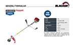 Blasker CG522U-KA Kawasaki TJ53E Motorlu Yan Tırpan 2.68 HP