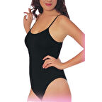 9251 Kadın İnce Askılı Çıtçıtlı Body