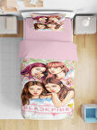 Black Pink 3D Dijital Baskılı Tek Kişilik Nevresim Takımı Genç Odası