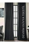  Lüks 1. Sınıf Özel Dikim Antrasit Blackout Işık Geçirmez Fon Perde Ekstraforlu Karartma Güneşlik