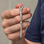 BlackCraft Gümüş Yuvarlak Küçük Boy Erkek Tesbih (BC-519913)