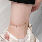 BlackCraft 925 Ayar Gümüş Rose Kelebek Halhal (BC-42A332)