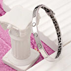 BlackCraft 925 Ayar Gümüş Taşlı Vida Kadın Bilezik (BC-477762)