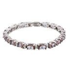 BlackCraft ​925 Ayar Gümüş Oval Zultanit Taşlı Kadın Bileklik (BC-A03EA1)