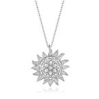 BlackCraft 925 Ayar Gümüş Güneş Kadın Kolye (BC-A9598D)