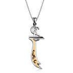 BlackCraft Gümüş Hz. Ali Zülfikar Kılıcı Kolye (BC-726FB4)