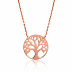 BlackCraft 925 Ayar Gümüş Hayat Ağacı Kadın Gümüş Kolye (BC-C279D4)