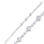 BlackCraft 925 Ayar Gümüş Yonca Bileklik (BC-3002FC)