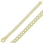 BlackCraft 925 Ayar Gümüş Gold Taşlı Gurmet Bileklik (BC-C103F7)