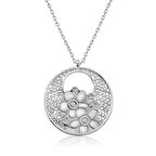 BlackCraft 925 Ayar Gümüş Yaşam Çiçeği Kadın Gümüş Kolye (BC-9A2747)