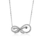 BlackCraft ​925 Ayar Gümüş Sonsuzluk Yılan Kadın Gümüş Kolye (BC-1C543B)