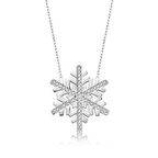 BlackCraft 925 Ayar Gümüş Kar Tanesi Kadın Gümüş Kolye (BC-C1C163)