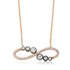 BlackCraft 925 Ayar Gümüş Su Yolu Sonsuzluk Kadın Gümüş Kolye (BC-BAA734)