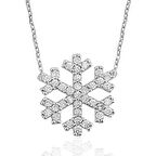 BlackCraft 925 Ayar Gümüş Kar Tanesi Kadın Gümüş Kolye (BC-C1C163)