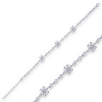 BlackCraft 925 Ayar Gümüş Çiçek Bileklik premium