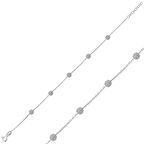 BlackCraft 925 Ayar Gümüş Beyaz Toplu Bileklik stil sahibi