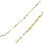 Ataç Ve Halka Zincirli Altın Bileklik