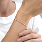 Su Yolu Taşlı Ataç Bileklik