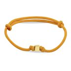 Altın Küp Sarı İpli Bileklik 14 Ayar