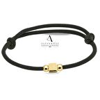 Füme İpli Küp İki Toplu 14 Ayar Altın