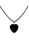Siyah Kalp Kolye