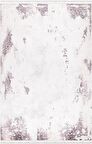 İpek Mekik Halı Blossom Mor Ekru Klasik Eskitme Halı