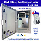 Hgsşarj "BluePan" 7,4kW Elektrikli Araç Kombinasyon Panosu Sch neider Sigorta Grubu